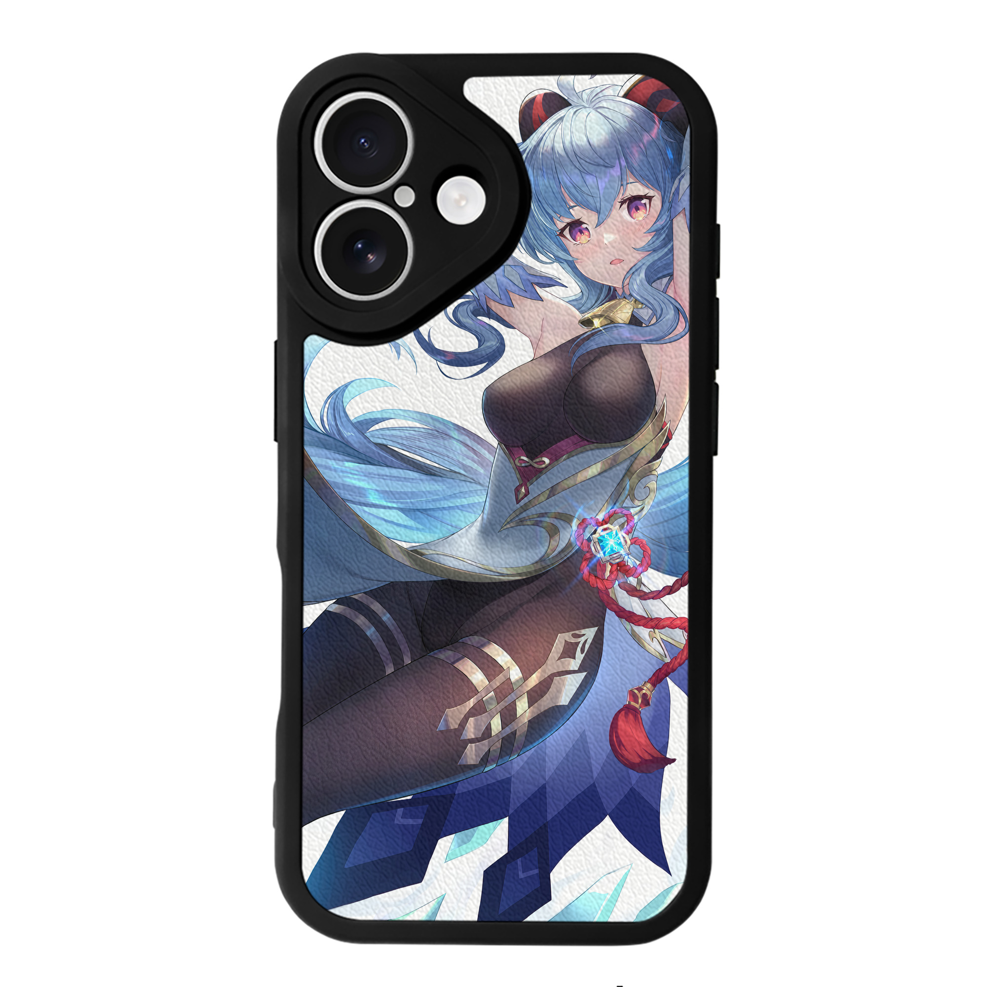 げんし神 genshin 【iPhone 16シリーズ対応】シリコンスマホケース（レザー調） 材質：シリコン
